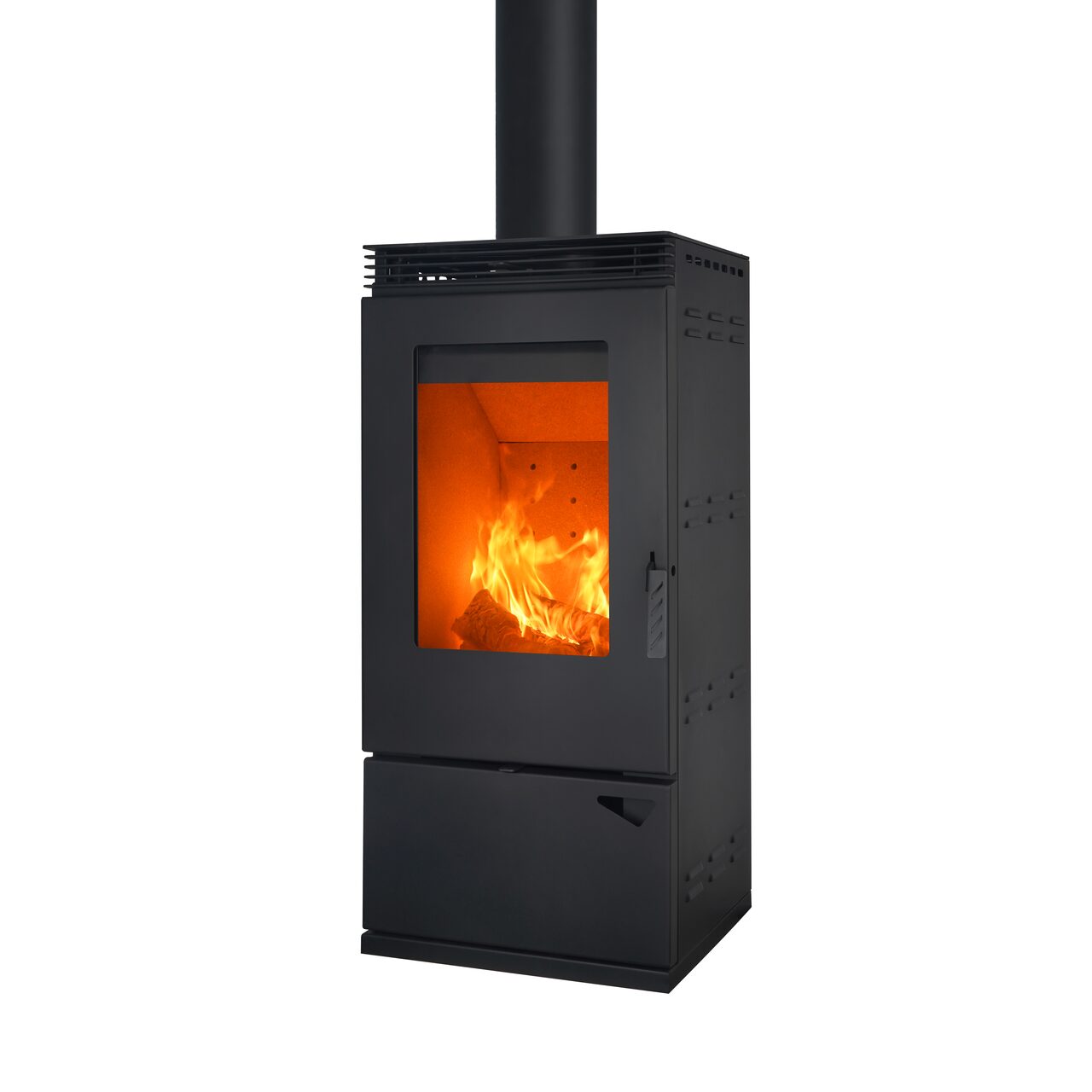 Soba pe lemne, 8 kW, din otel carbon.