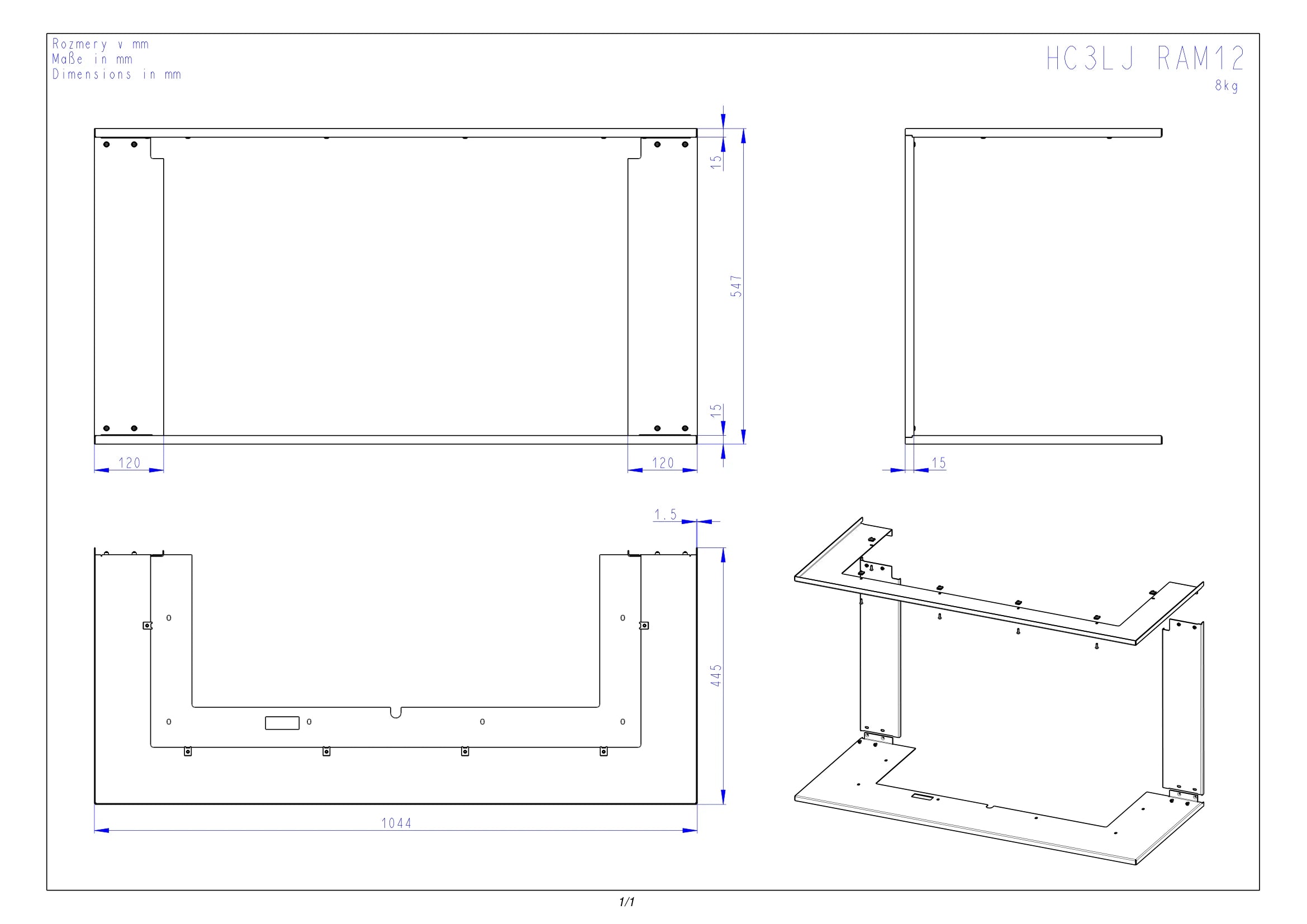 Rama focar HC3LJ RAM12
