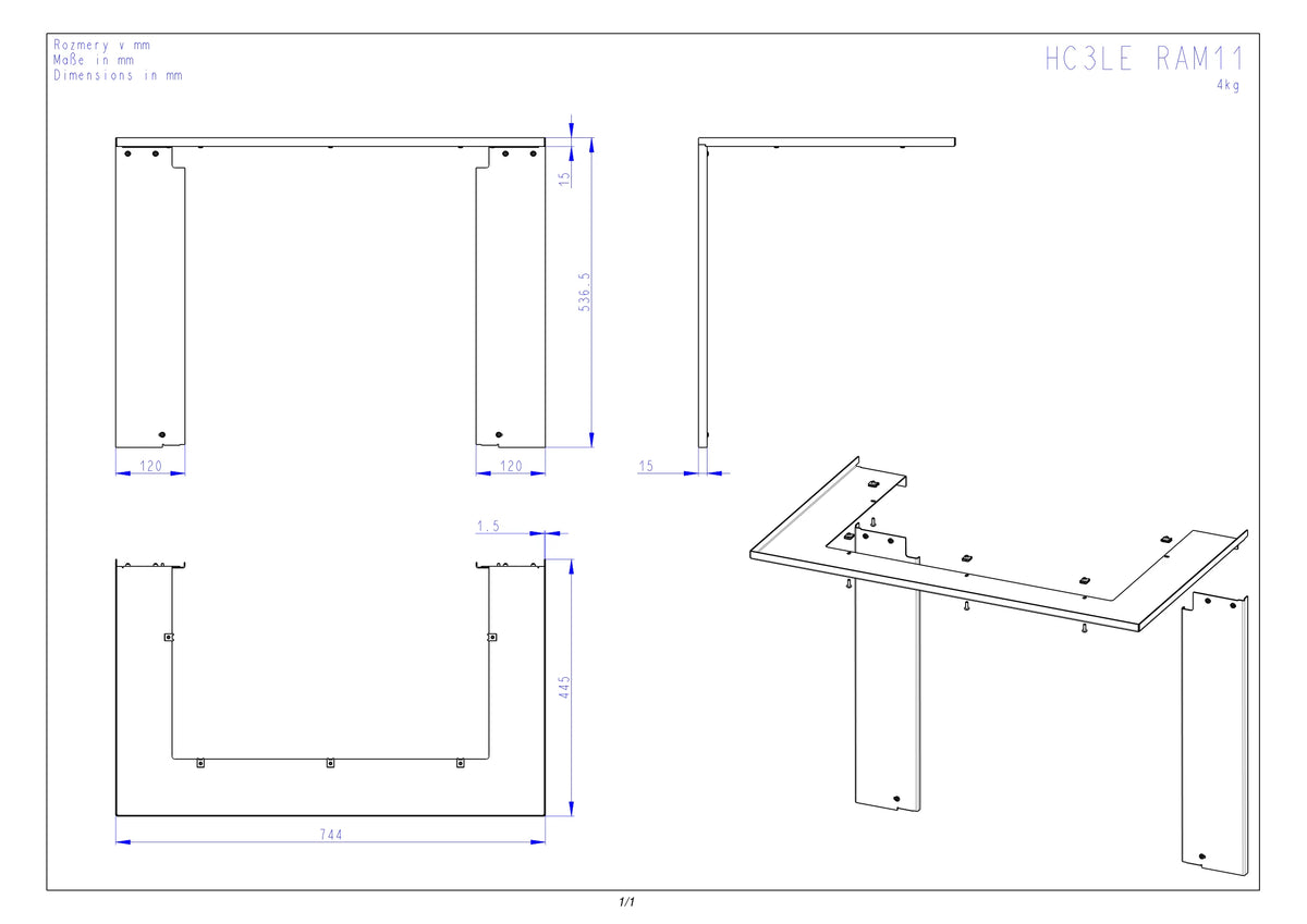 Rama focar HC3LE RAM11
