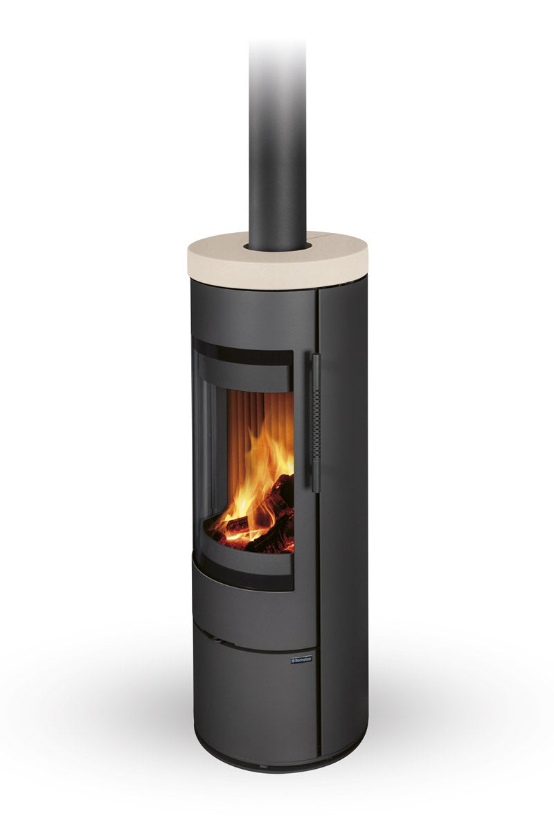  Soba lemne Romotop Alea 01 cu placa superioara ceramica culoare fildes