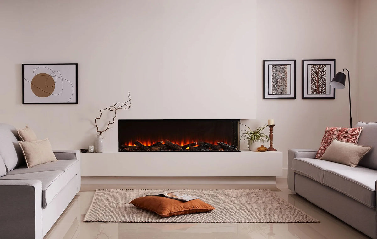 Focar electric British Fires New Forest 1600 Signature montaj pe colt, living