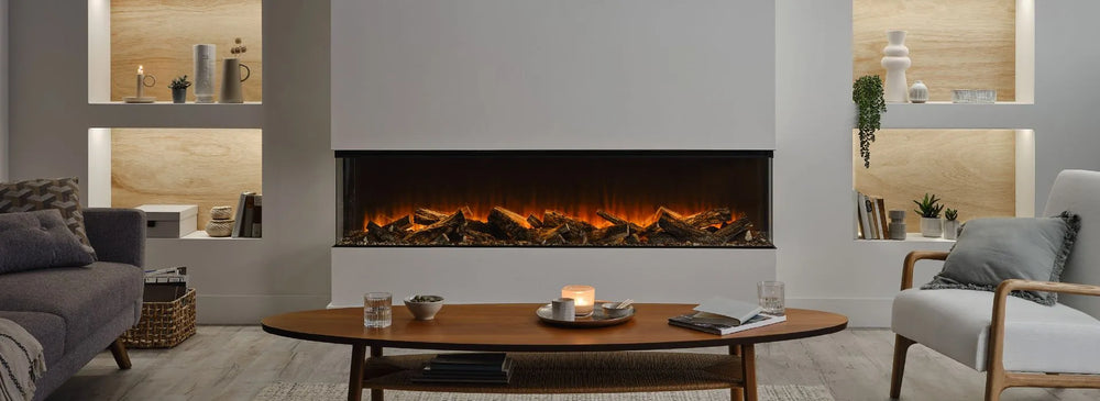 Focar electric British Fires New Forest 1900 Deluxe montaj pe 3 laturi, living