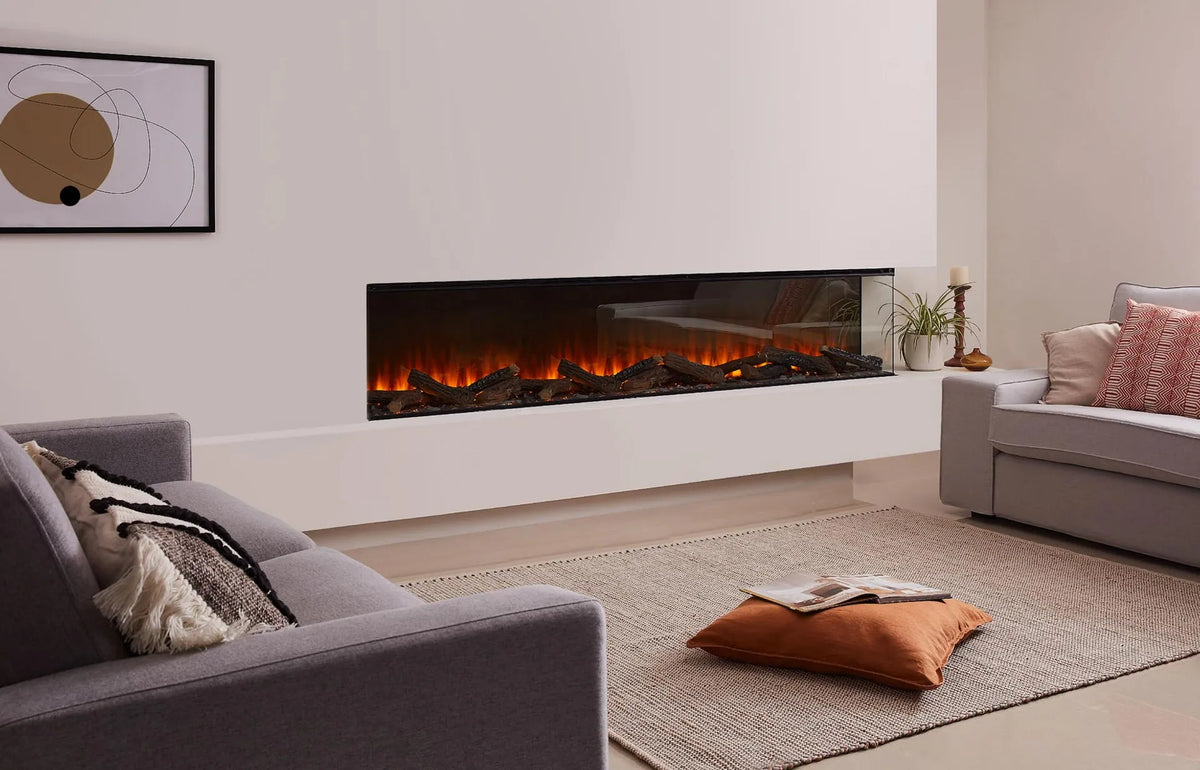 Focar electric British Fires New Forest 1900 Signature montaj pe colt, living