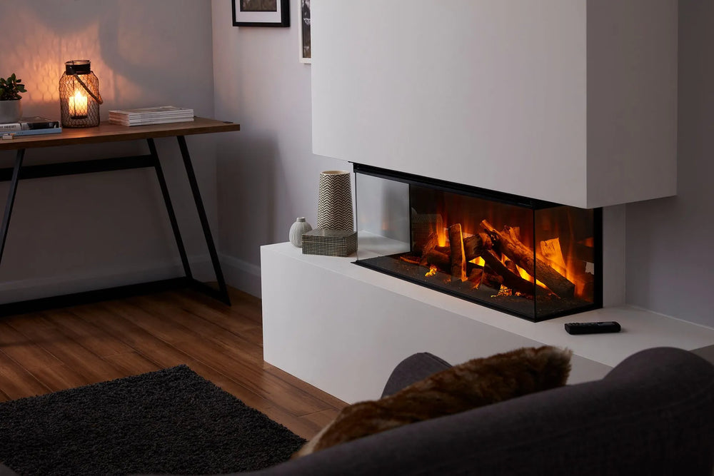 Focar electric British Fires New Forest 870 Deluxe montaj pe colt, living seara