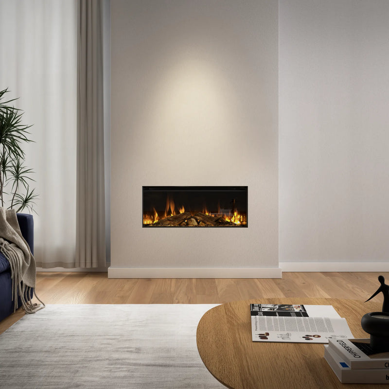 Focar electric British Fires New Forest 870 Deluxe montaj frontal in perete, living