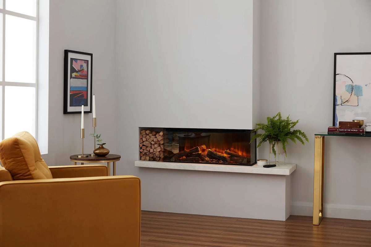 Focar electric British Fires New Forest 870 Signature montaj pe colt, living