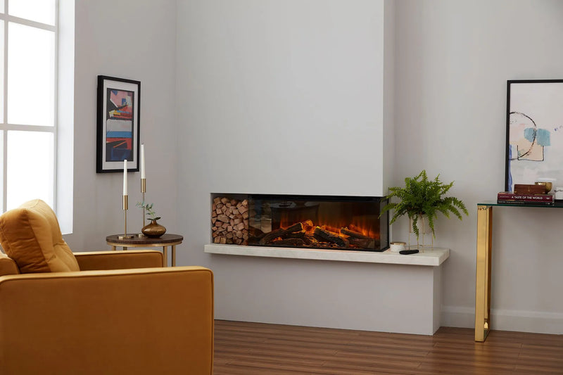 Focar electric British Fires New Forest 870 Signature montaj pe colt, living