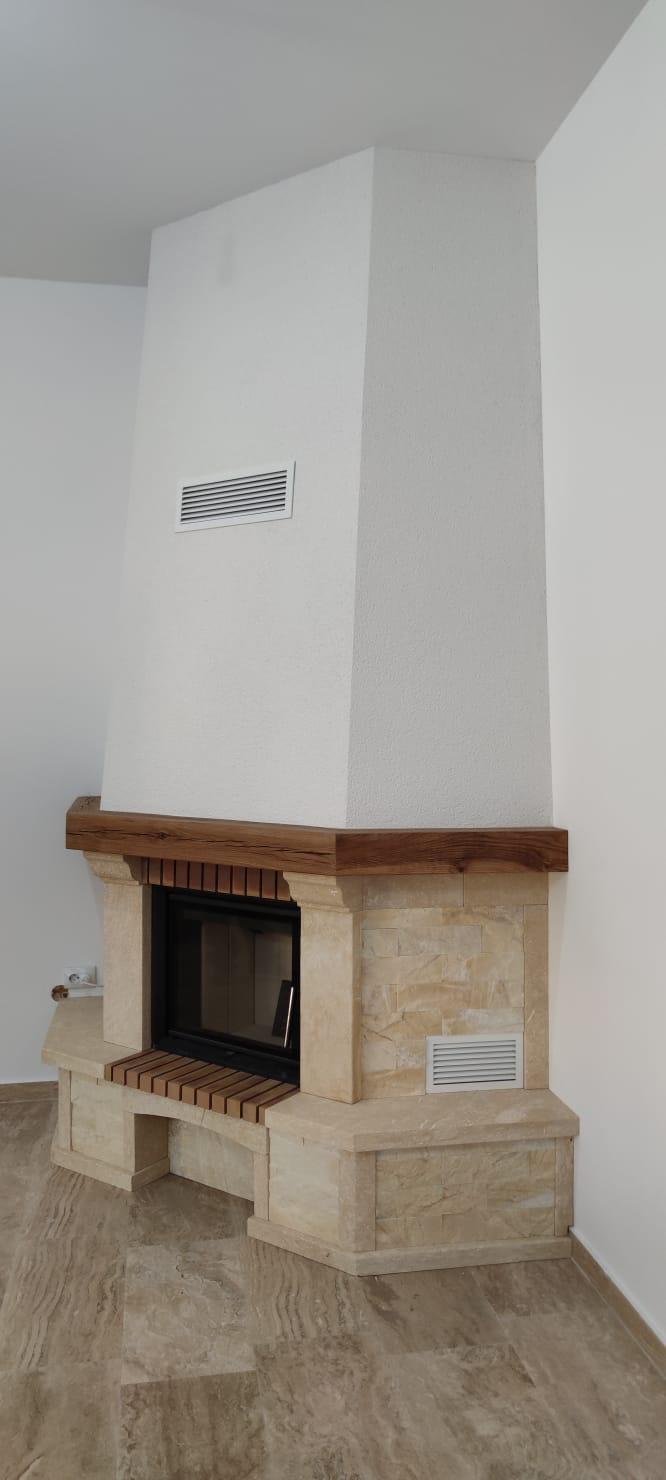 Termosemineu lemne rustic